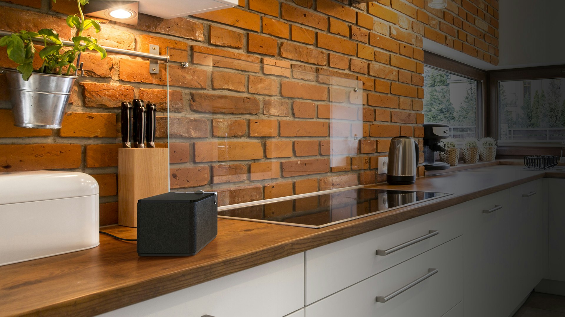 Klipsch the one plus in kitchen